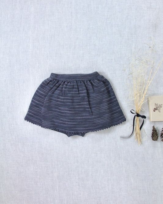 picot skirted bloomer . obsidian