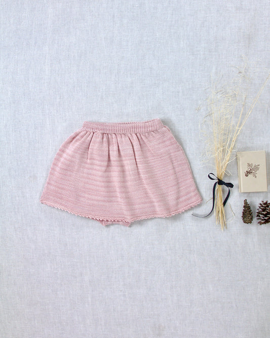 picot skirted bloomer . mallow