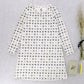 pima ruched ballet gown . cream folk quilt