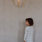 pima ruched ballet gown . cream folk quilt