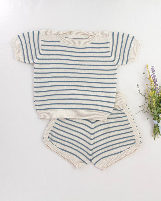 *sample stripe knit set . storm