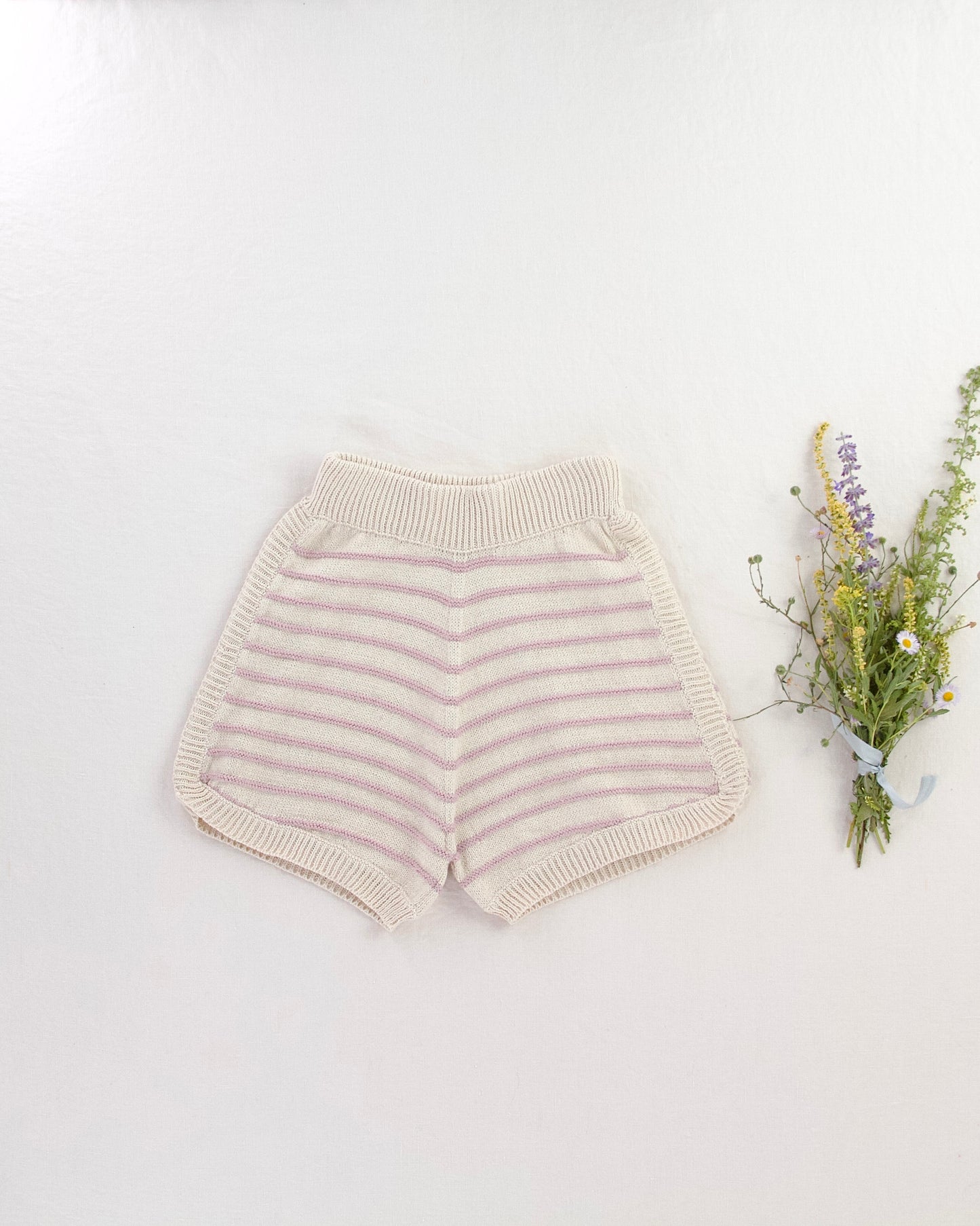 *sample stripe knit set . lilac