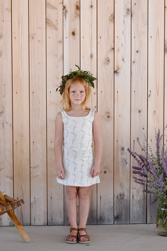 pima crop tank . linen trellis