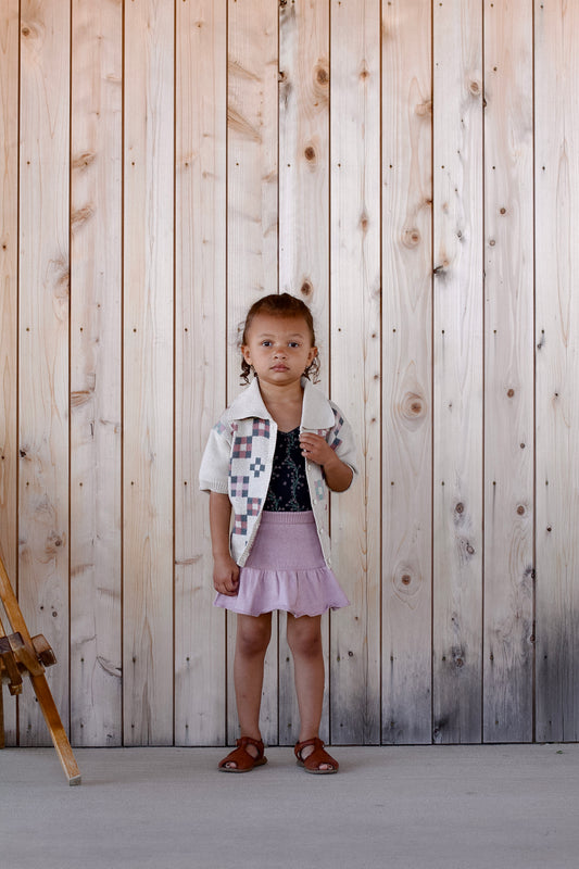 *sample quilt block button down