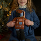 doll cross-stitch pullover . gingerbread