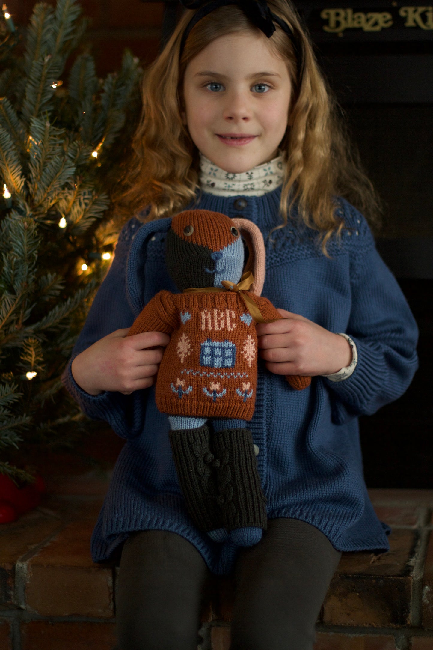 doll cross-stitch pullover . gingerbread