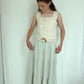 pima tiered skirt. moonflower