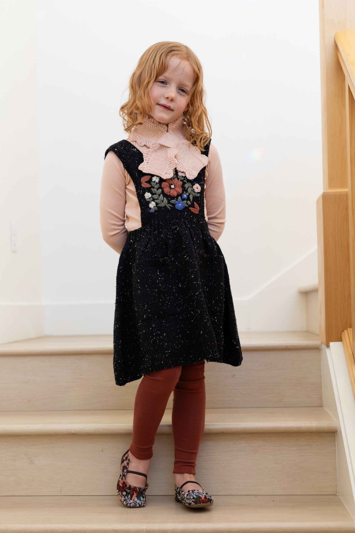 lace-edge keyhole scarf . blush