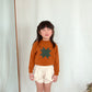 pima patchwork sweatshirt. acorn