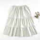 pima tiered skirt. moonflower