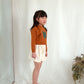 pima patchwork sweatshirt. acorn